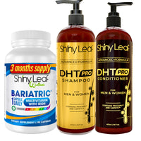Shiny Leaf Bariatric Multivitamin with Iron With DHT Pro Shampoo and Conditioner