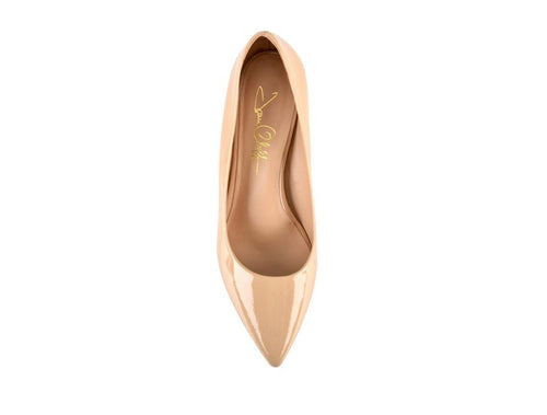Callie New Nude Patent Joan Oloff Shoes
