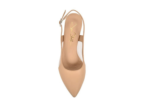 Dance New Nude Nappa/Clear Mesh - FINAL SALE Joan Oloff Shoes