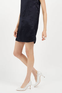 Deborah Silver Mesh Leather Joan Oloff Shoes