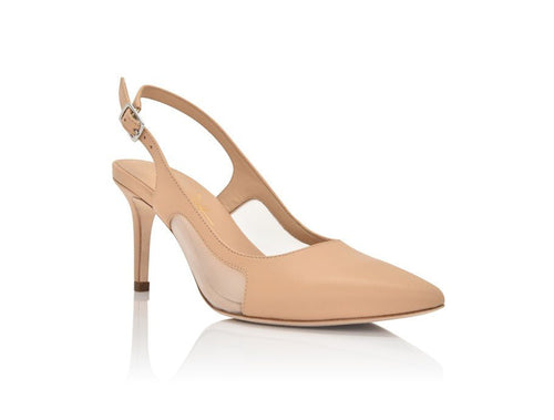 Dance New Nude Nappa/Clear Mesh - FINAL SALE Joan Oloff Shoes