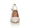 Daphne Leather Slingback Pump Off-White Joan Oloff Shoes