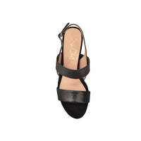 Fortune Black Shimmer Suede Joan Oloff Shoes