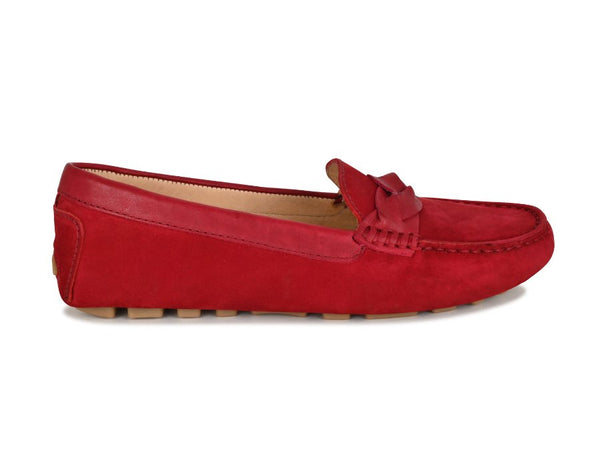 PIPER Leather Driving Loafer Bordeaux Joan Oloff Shoes