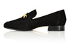 Adonis Black Nubuck Leather Loafer Joan Oloff Shoes