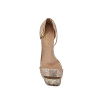 Simone Champagne Metallic Snake Joan Oloff Shoes