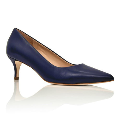 Callie Navy Lux Nappa Joan Oloff Shoes