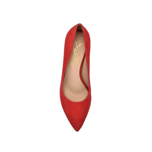 Deborah Red Hot Kiss Suede Joan Oloff Shoes