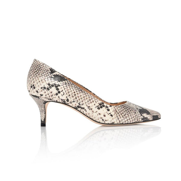 Callie Natural Printed Wild Snake Joan Oloff Shoes