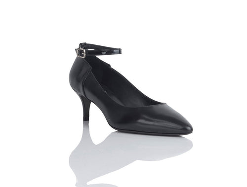 Coco - Black Nappa / Black Patent Joan Oloff Shoes