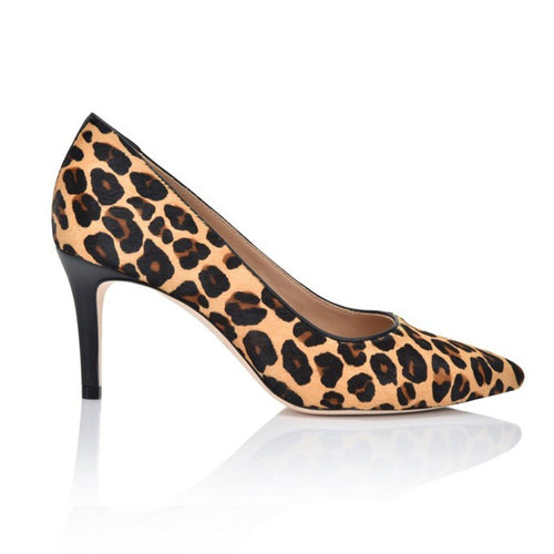 Deborah Leopard Lux Hair Calf Joan Oloff Shoes