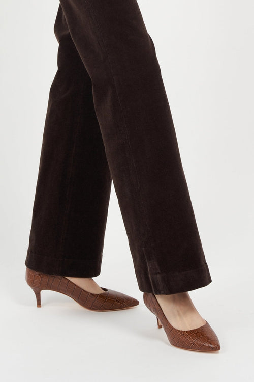 Callie Brown Croco Joan Oloff Shoes