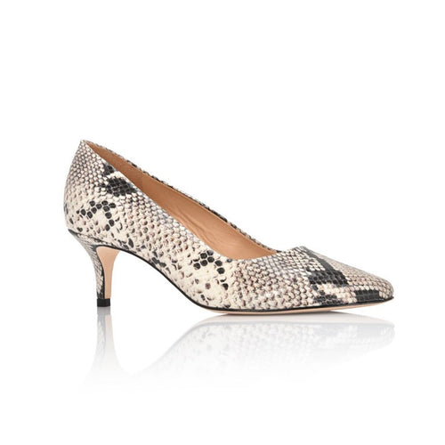 Callie Natural Printed Wild Snake Joan Oloff Shoes
