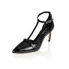Desiree Black Nappa / Black Patent Joan Oloff Shoes