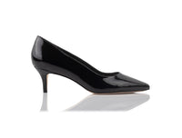 Callie Black Soft Patent Joan Oloff Shoes