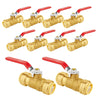10 Pcs 3/4" Push Fit Ball Valve, Red (Lead Free) Plumbingsell