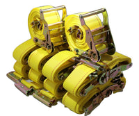 2" x 12 Ft Interior Van Ratchet E-Track Straps w/ Spring E Fitting | 200 PACK RatchetStrap.Com