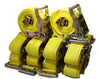 2" x 12 Ft Interior Van Ratchet E-Track Straps w/ Spring E Fittings | 1,000 PACK RatchetStrap.Com