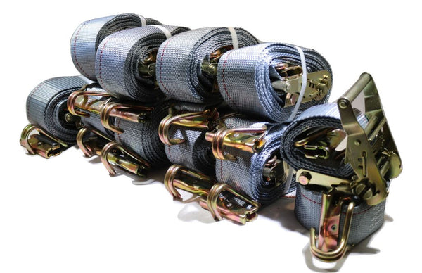 2" x 16 Ft Ratchet Strap w/ Spg E & Wire Hk for E & F-Tracks 10 PACK | R16EW RatchetStrap.Com