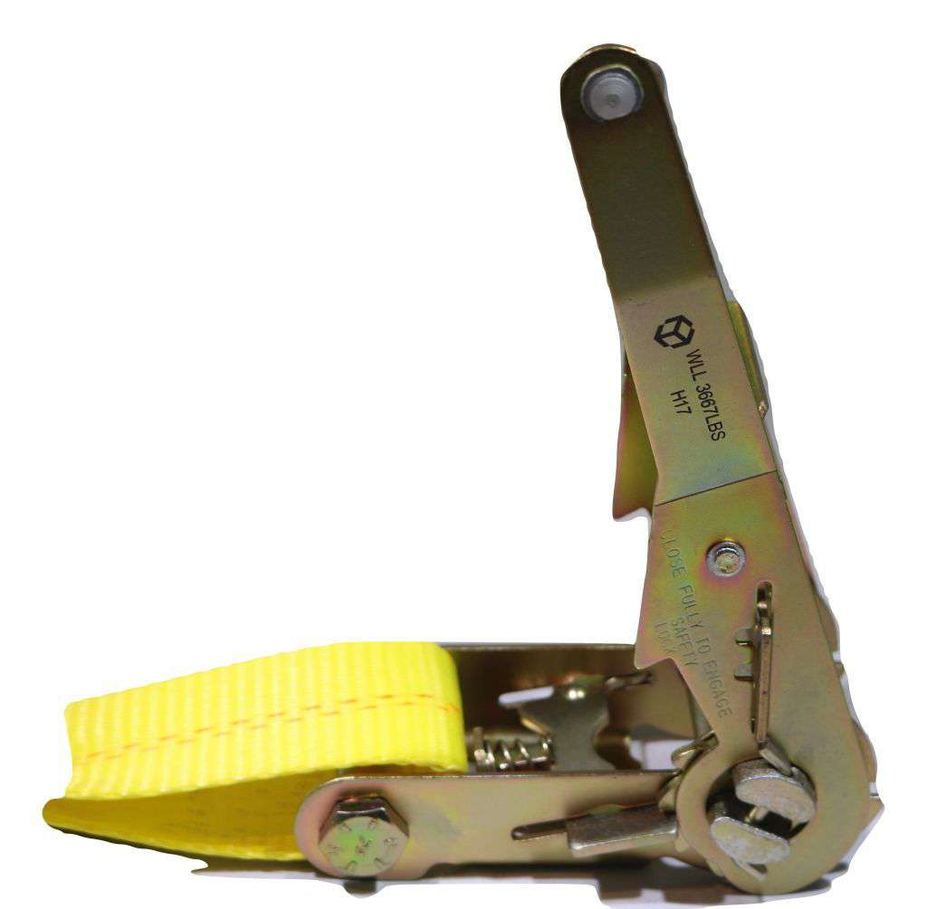 QTY 100 - 2" x 27 Ft. Flatbed Ratchet Strap w/ Wire Hooks