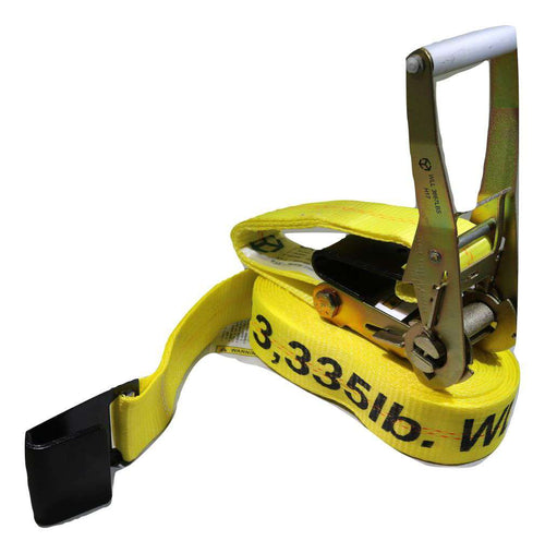 QTY 20 - 2" X 27 Ft. Ratchet Strap w/ Flat Hooks RatchetStrap.Com