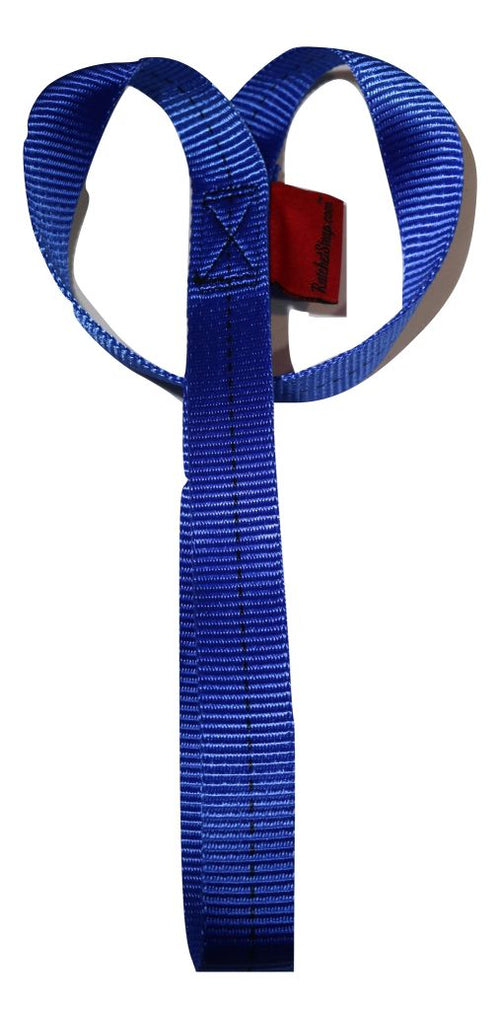 1 X 18 Inch Blue Soft Tie Loops BLUE | 4 PACK RatchetStrap.Com