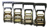 2" Auto Hauling Ratchets w/ Rubber Ergonomic Grip and Pull | 4 PACK RatchetStrap.Com