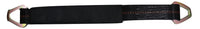 24 Inch Axle Straps Auto Car Hauler Tie Downs Tow Wrecker 4 PACK | BLACK RatchetStrap.Com
