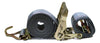 2" x 16 Ft Ratchet Strap w/ Spg E & Wire J for E & F-Tracks | 4 PACK RatchetStrap.Com