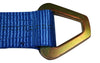 Axle Strap Tie Downs 24" Long & Qty 4 Ratchet Tow Straps Car Haulers, BLUE | 4 PACK RatchetStrap.Com