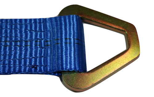 Axle Strap Tie Downs 24" Long & Qty 4 Ratchet Tow Straps Car Haulers, BLUE | 4 PACK RatchetStrap.Com