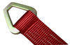 Qty 4 Axle Strap Tie Downs 24" Long & Qty 4 Ratchet Tow Straps Car Haulers | RED RatchetStrap.Com
