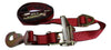 Qty 4 Axle Strap Tie Downs 24" Long & Qty 4 Ratchet Tow Straps Car Haulers | RED RatchetStrap.Com