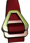 Qty 4 Axle Strap Tie Downs 24" Long & Qty 4 Ratchet Tow Straps Car Haulers | RED RatchetStrap.Com