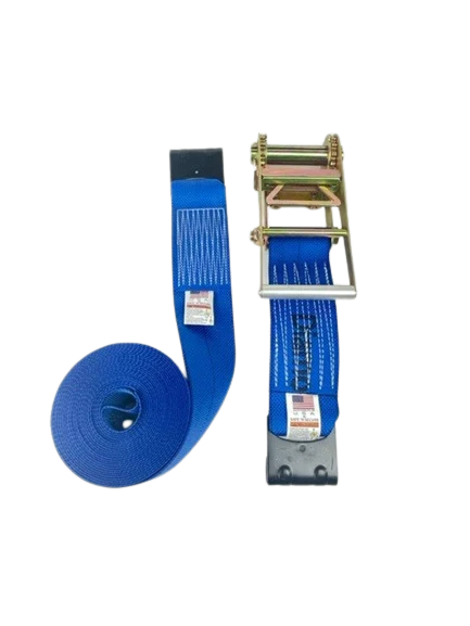 DiamondWeave™ 4" x 30 Ft Ratchet Strap w/ Flat Hooks  | R430FDW RatchetStrap.Com