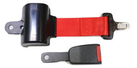 Red Retractable Forklift Replacement Seatbelt w/ Hardware RatchetStrap.Com