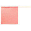 Red Warning Flag - Vinyl Mesh on Wooden Dowel 2 PACK | RWFX2 RatchetStrap.Com