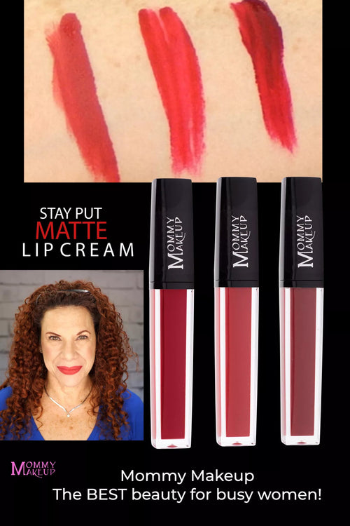 Miss Scarlett Stay Put Matte Lip Cream | Stunning Kiss-Proof Lipstick Mommy Makeup