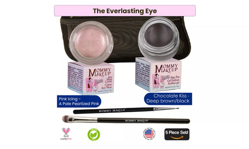 Pink Icing Any Wear Creme - A Waterproof Multi-tasking creme to powder product for eyes, cheeks & lips. Can be worn anywhere Mommy Makeup