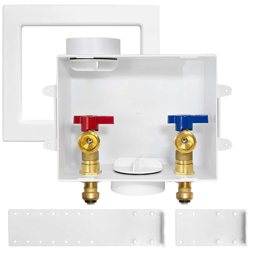 1/2" Push Fit Inlet, Washing Machine Outlet Box Plumbingsell