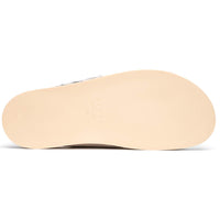 Zelli Italia 06-105-TPE RENA Italian Goatskin Suede Python Embossed Slide Taupe