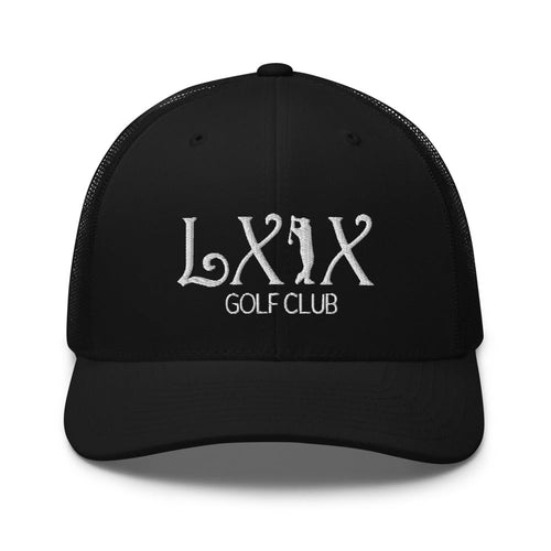 LXIX GOLF CLUB LXIX GOLF CLUB Curve Logo Trucker Cap - White Logo
