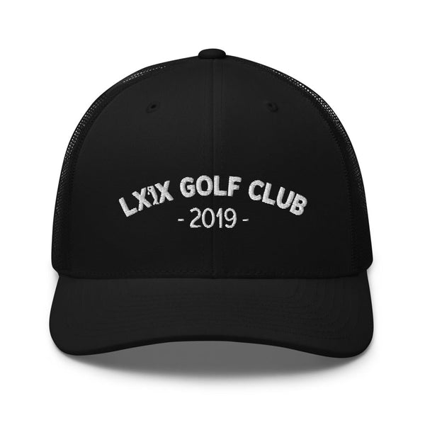 LXIX GOLF CLUB LXIX GOLF CLUB Arch Logo Trucker Cap - White Logo