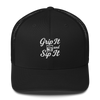 Grip It and Sip It Trucker Hat – Classic Golf Style with a Twist LXIX GOLF CLUB