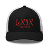 LXIX GOLF CLUB LXIX GOLF CLUB Curve Logo Trucker Cap - Red Logo
