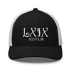 LXIX GOLF CLUB LXIX GOLF CLUB Curve Logo Trucker Cap - White Logo