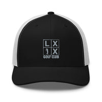 LXIX GOLF CLUB LXIX GOLF CLUB Four Box Logo Trucker Cap - Gray Logo