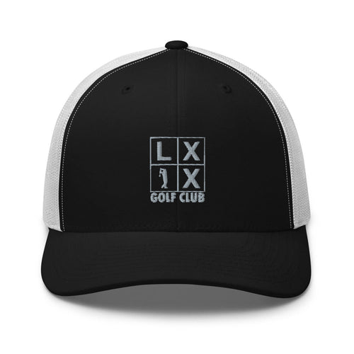 LXIX GOLF CLUB LXIX GOLF CLUB Four Box Logo Trucker Cap - Gray Logo