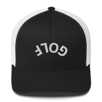 Upside Down Golf Arch Trucker Cap LXIX GOLF CLUB