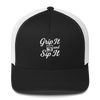 Grip It and Sip It Trucker Hat – Classic Golf Style with a Twist LXIX GOLF CLUB